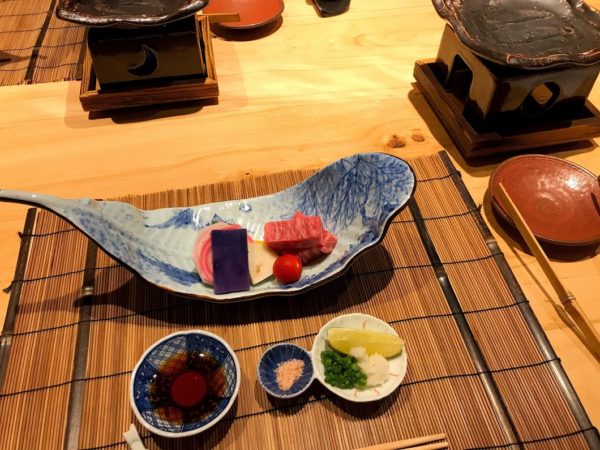 強羅花扇円かの杜のお夕食 お肉料理（飛騨牛）