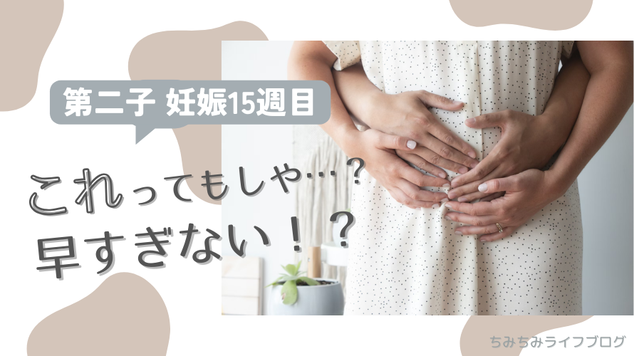 第二子妊娠15週目 これってもしや？早すぎない！？